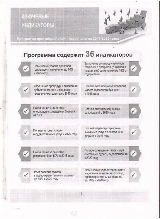 Антикоррупционная стратегия РК на 2015-2025