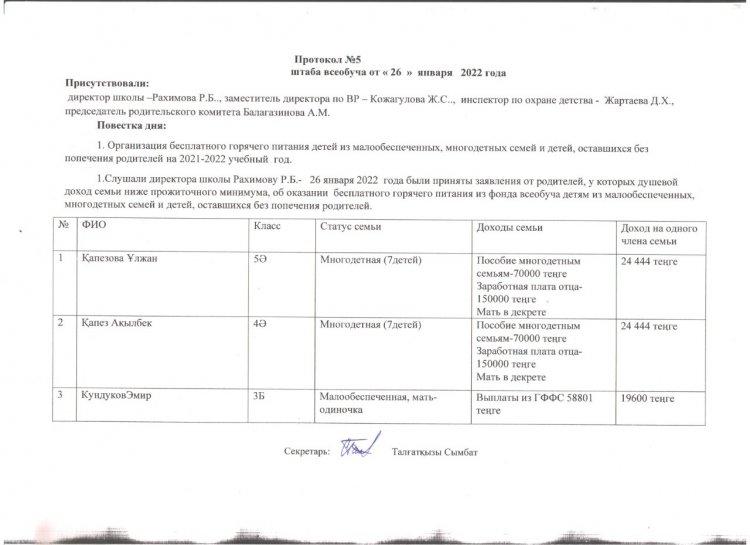 №5 хаттама - Протокол №5