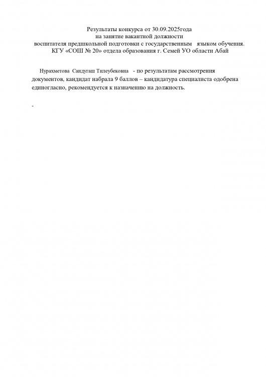 Итоги конкурса воспитатель предшкольной подготовки